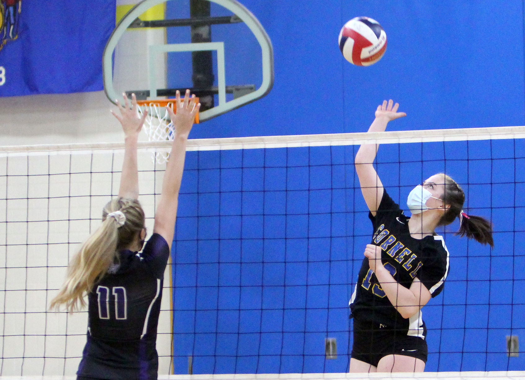 Lake Holcombe at Cornell volleyball 10-15-20